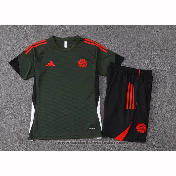 Tracksuit Bayern Munich Short Sleeve 2025-2026 Green - Shorts